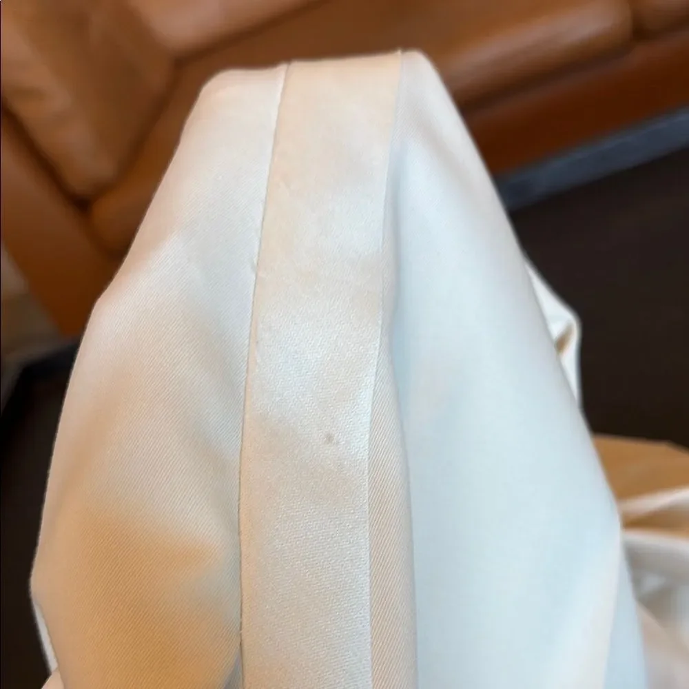 Stella McCartney Ivory Striped Wool-twill Slim Cuffed Pants size 40 - Picture 12 of 13